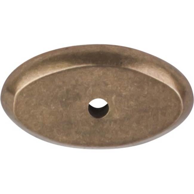 Top Knobs - Aspen Oval Backplate 1 1/2 Inch Light Bronze - Light Bronze