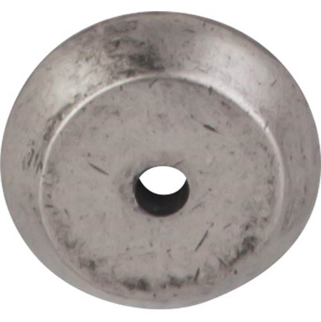 Top Knobs - Aspen Round Backplate 7/8 Inch Silicon Bronze Light - Silicon Bronze Light