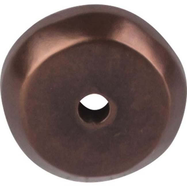 Top Knobs - Aspen Round Backplate 7/8 Inch Mahogany Bronze - Mahogany Bronze