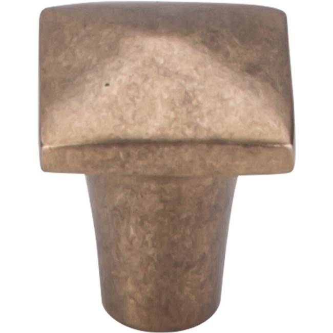 Top Knobs - Aspen Square Knob 7/8 Inch Light Bronze - Light Bronze