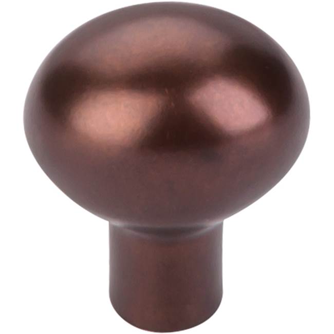 Top Knobs - Aspen Small Egg Knob 1 3/16 Inch Mahogany Bronze - Mahogany Bronze