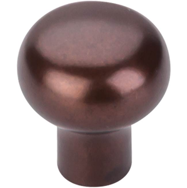 Top Knobs - Aspen Round Knob 7/8 Inch Mahogany Bronze - Mahogany Bronze