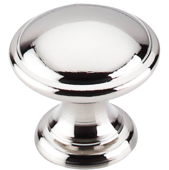 Top Knobs - Rounded Knob 1 1/4 Inch Polished Nickel - Polished Nickel