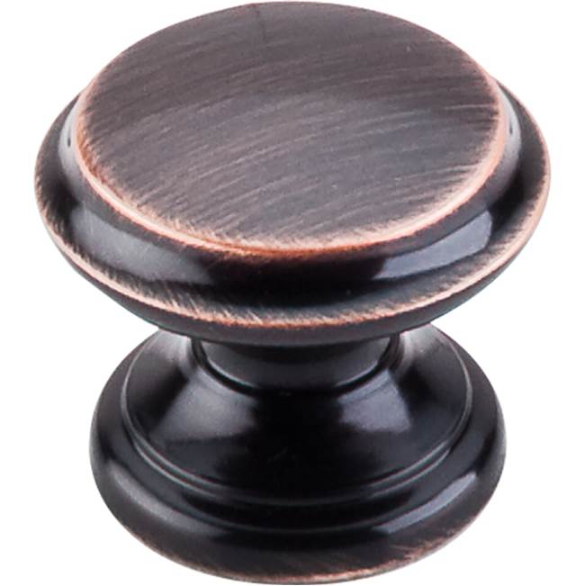 Top Knobs - Flat Top Knob 1 3/8 Inch Tuscan Bronze - Tuscan Bronze