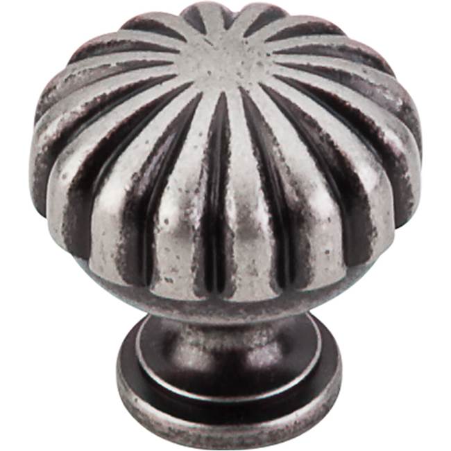 Top Knobs - Melon Knob 1 1/4 Inch Pewter Antique - Pewter Antique
