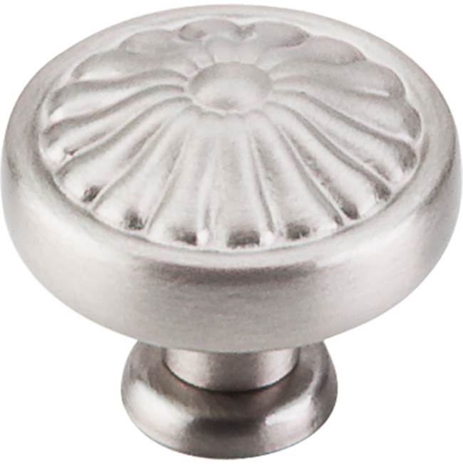 Top Knobs - Flower Knob 1 1/4 Inch Brushed Satin Nickel - Brushed Satin Nickel