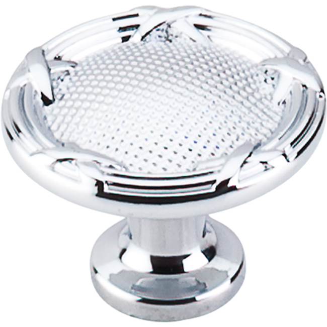 Top Knobs - Ribbon and Reed Knob 1 1/4 Inch Polished Chrome - Polished Chrome