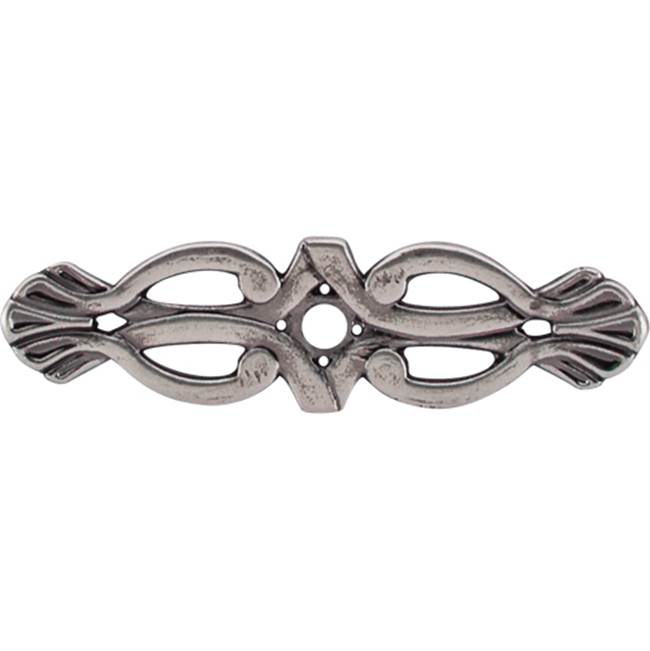 Top Knobs - Newton Backplate 3 3/16 Inch Pewter Antique - Pewter Antique