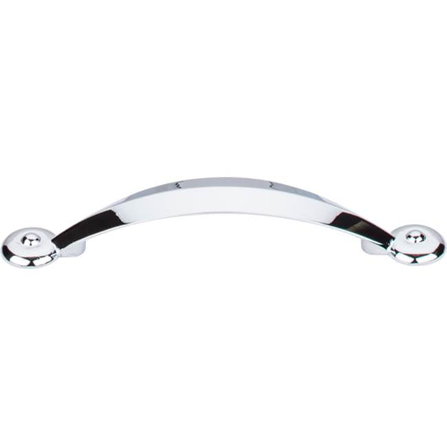 Top Knobs - Angle Pull 3 3/4 Inch (c-c) Polished Chrome - Polished Chrome