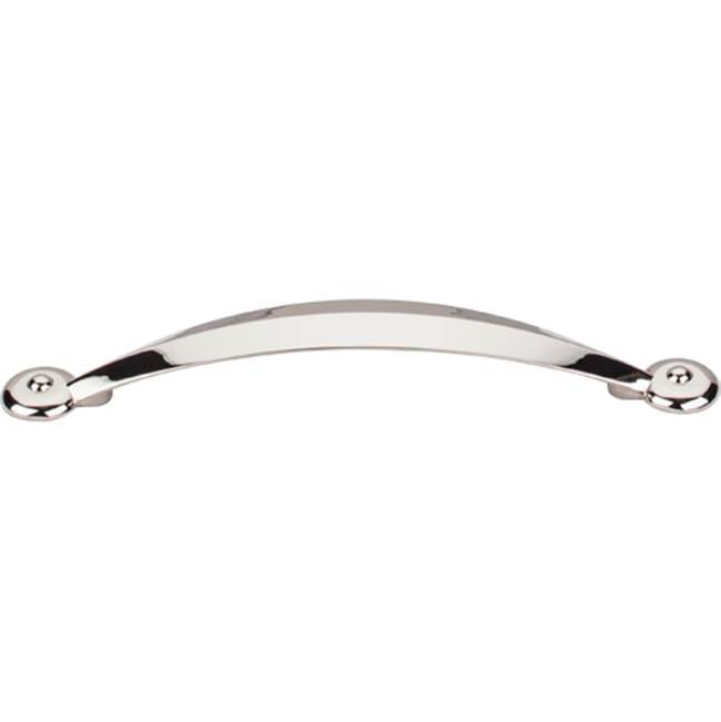 Top Knobs - Angle Pull 5 1/16 Inch (c-c) Polished Nickel - Polished Nickel