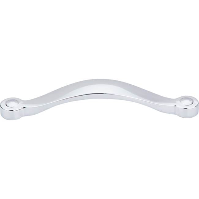 Top Knobs - Saddle Pull 5 1/16 Inch (c-c) Polished Chrome - Polished Chrome