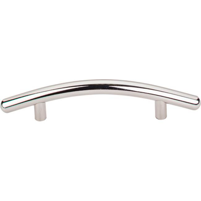Top Knobs - Curved Bar Pull 3 3/4 Inch (c-c) Polished Nickel - Polished Nickel