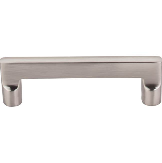 Top Knobs - Aspen II Flat Sided Pull 4 Inch (c-c) Brushed Satin Nickel - Brushed Satin Nickel
