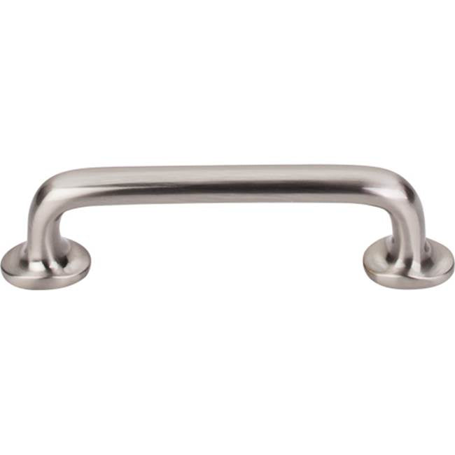 Top Knobs - Aspen II Rounded Pull 4 Inch (c-c) Brushed Satin Nickel - Brushed Satin Nickel