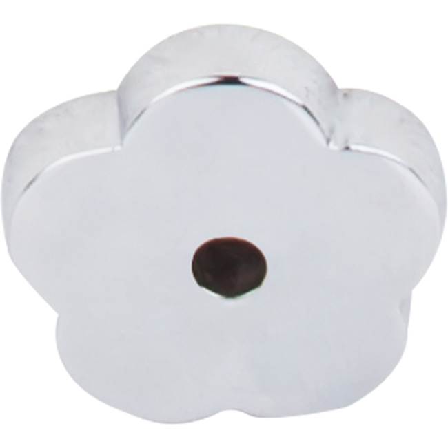 Top Knobs - Aspen II Flower Backplate 1 Inch Polished Chrome - Polished Chrome