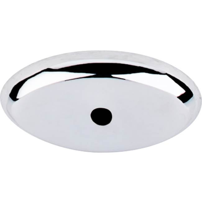 Top Knobs - Aspen II Oval Backplate 1 1/2 Inch Polished Chrome - Polished Chrome