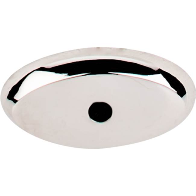 Top Knobs - Aspen II Oval Backplate 1 1/2 Inch Polished Nickel - Polished Nickel