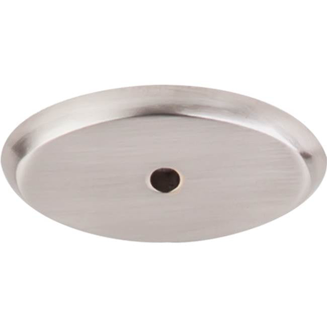 Top Knobs - Aspen II Oval Backplate 1 3/4 Inch Brushed Satin Nickel - Brushed Satin Nickel