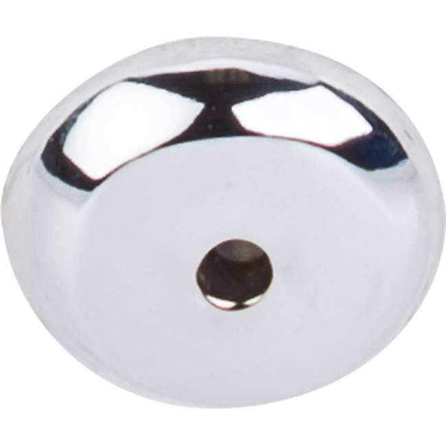 Top Knobs - Aspen II Round Backplate 7/8 Inch Polished Chrome - Polished Chrome