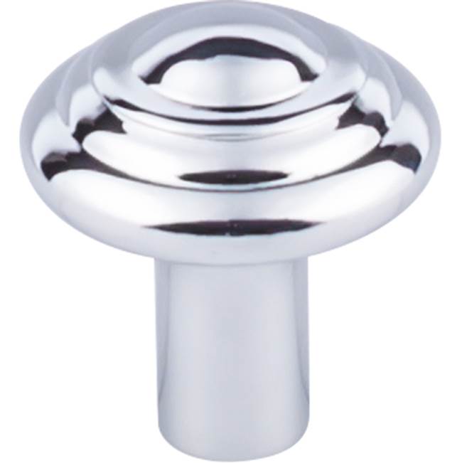 Top Knobs - Aspen II Button Knob 1 1/4 Inch Polished Chrome - Polished Chrome