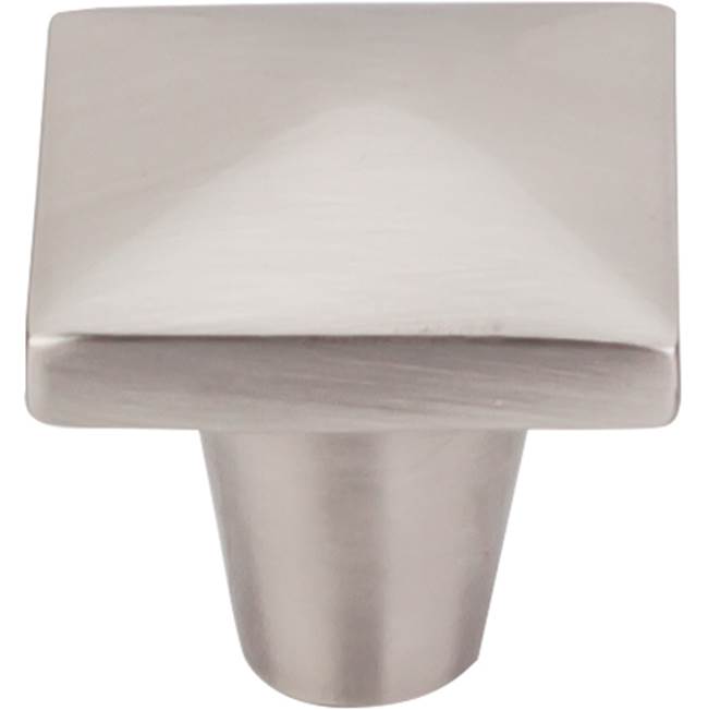Top Knobs - Aspen II Square Knob 1 1/4 Inch Brushed Satin Nickel - Brushed Satin Nickel