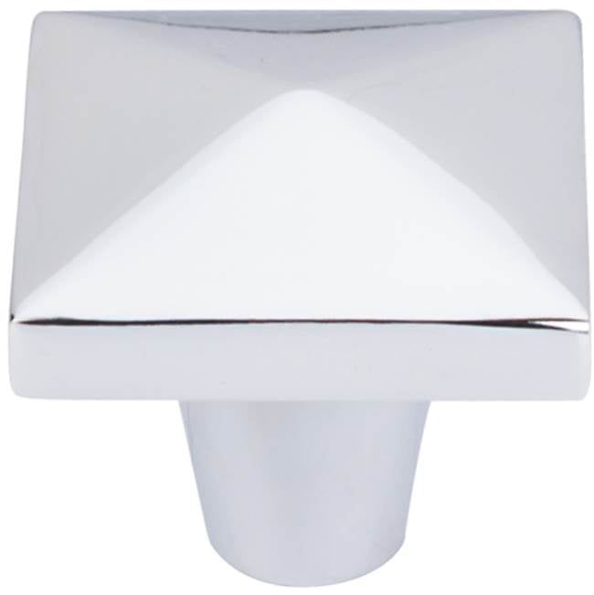 Top Knobs - Aspen II Square Knob 1 1/2 Inch Polished Chrome - Polished Chrome