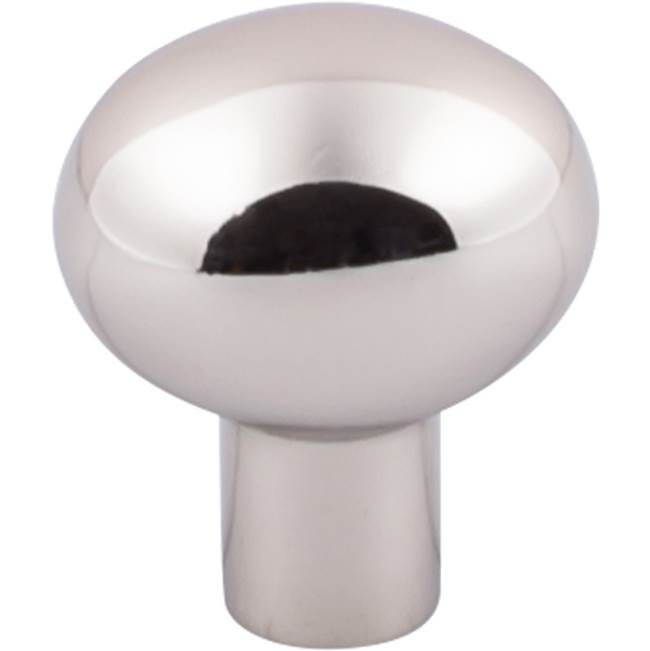 Top Knobs - Aspen II Small Egg Knob 1 3/16 Inch Polished Nickel - Polished Nickel