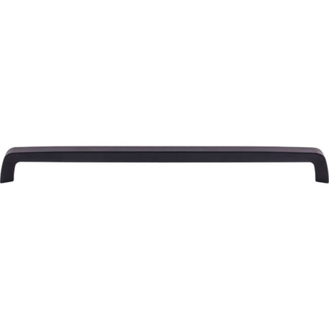 Top Knobs - Tapered Bar Pull 12 5/8 Inch (c-c) Flat Black - Flat Black