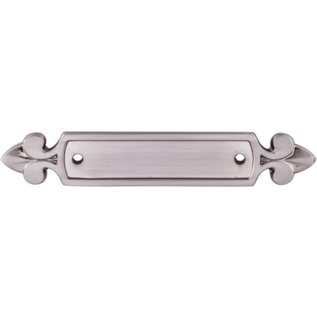 Top Knobs - Dover Backplate 2 1/2 Inch (c-c) Brushed Satin Nickel - Brushed Satin Nickel