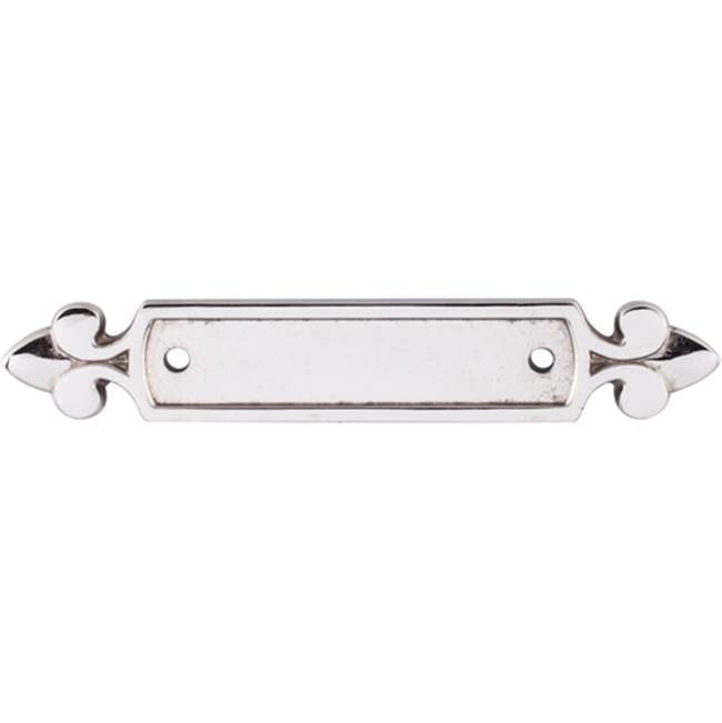 Top Knobs - Dover Backplate 2 1/2 Inch (c-c) Polished Nickel - Polished Nickel