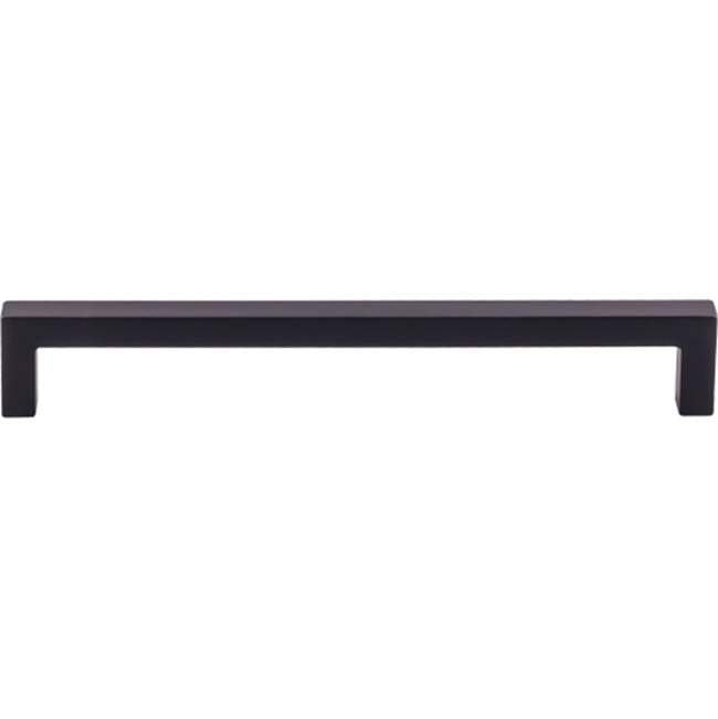Top Knobs - Square Bar Pull 7 9/16 Inch (c-c) Flat Black - Flat Black
