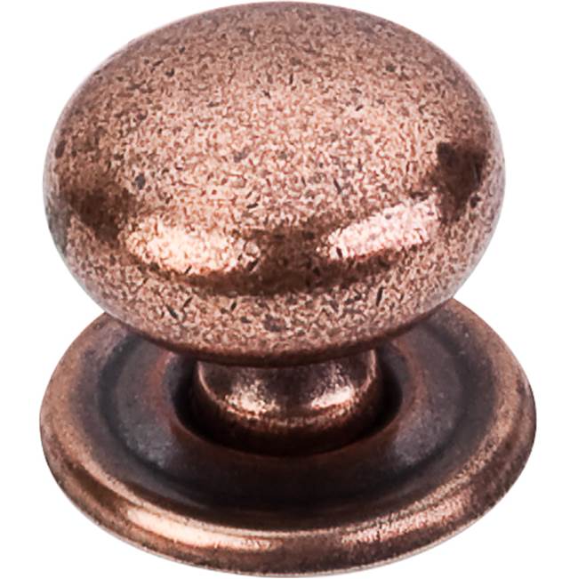 Top Knobs - Victoria Knob 1 1/4 Inch w/Backplate Old English Copper - Old English Copper