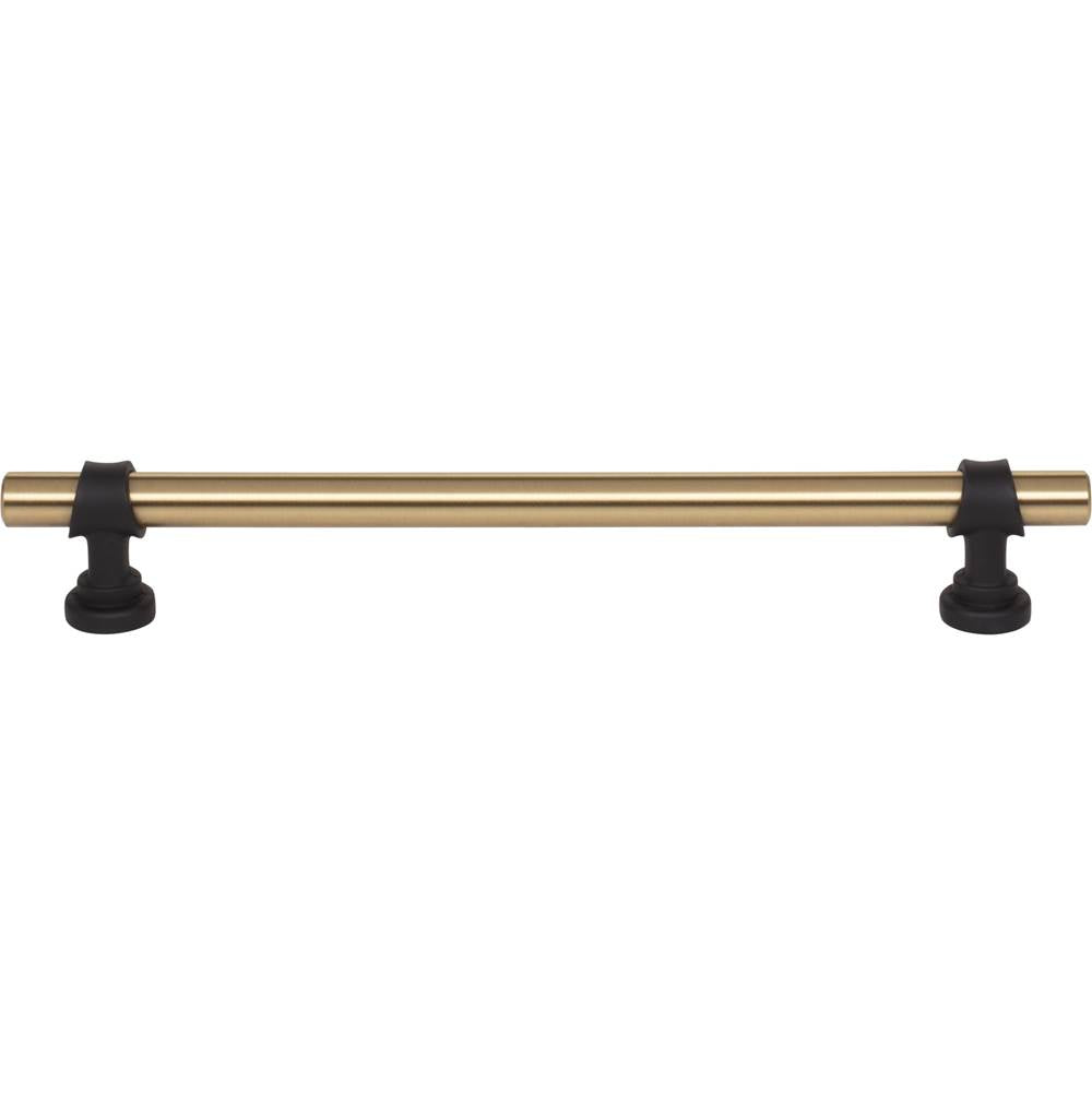 Top Knobs - Bit Pull 7 9/16 Inch (c-c) Honey Bronze and Flat Black
