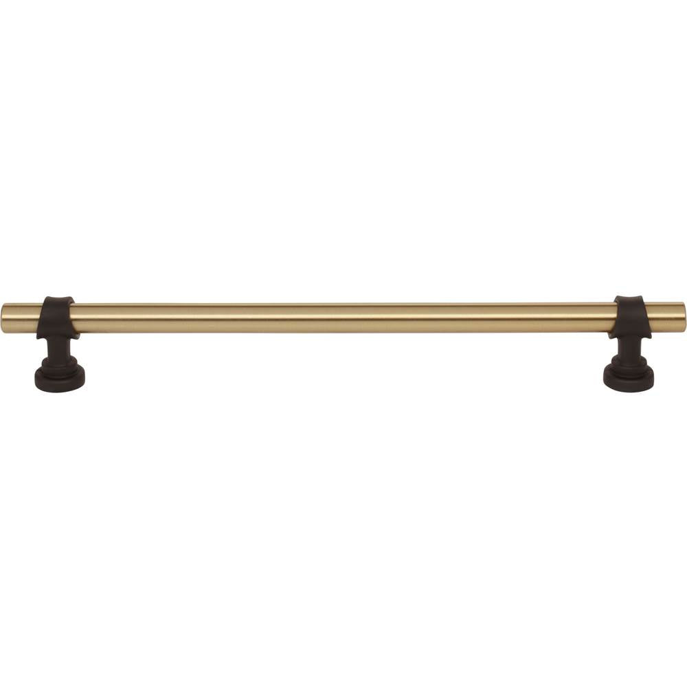 Top Knobs - Bit Pull 8 13/16 Inch (c-c) Honey Bronze and Flat Black