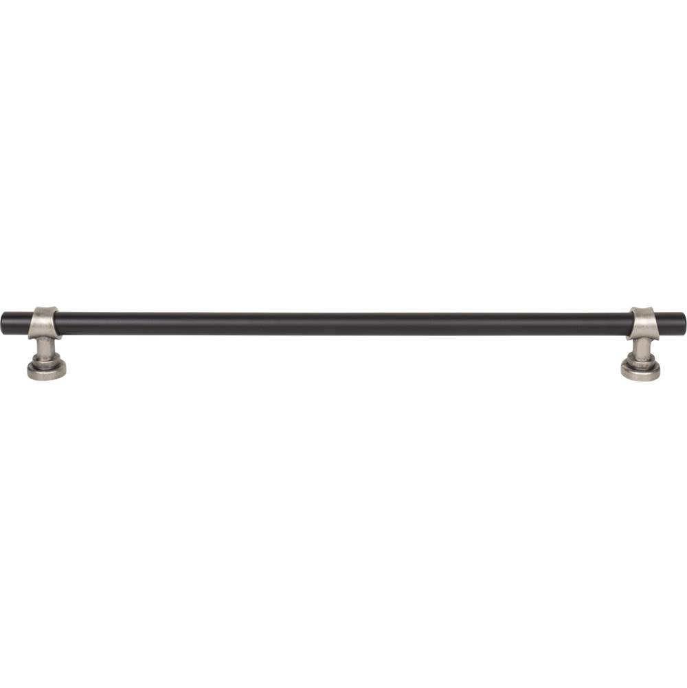 Top Knobs - Bit Pull 12 Inch (c-c) Flat Black and Pewter Antique