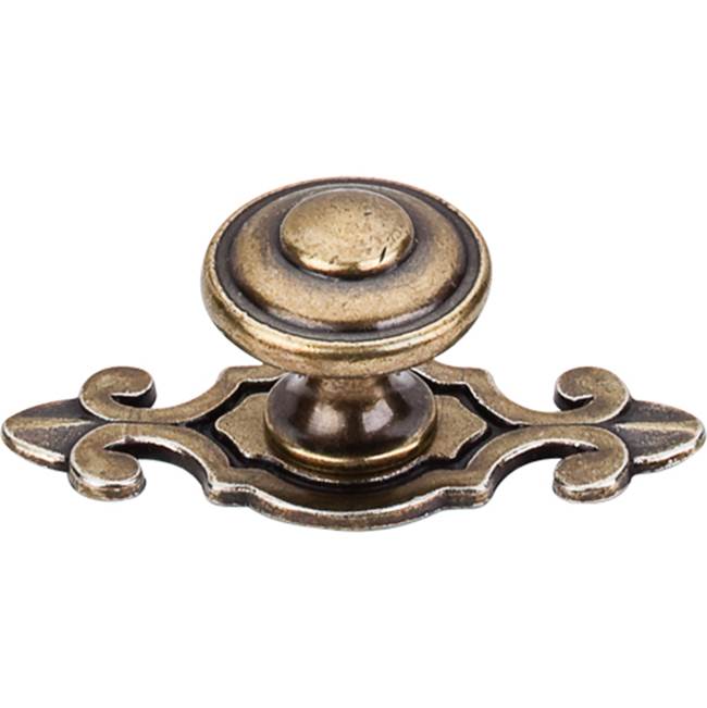 Top Knobs - Canterbury Knob 1 1/4 Inch w/Backplate German Bronze - German Bronze