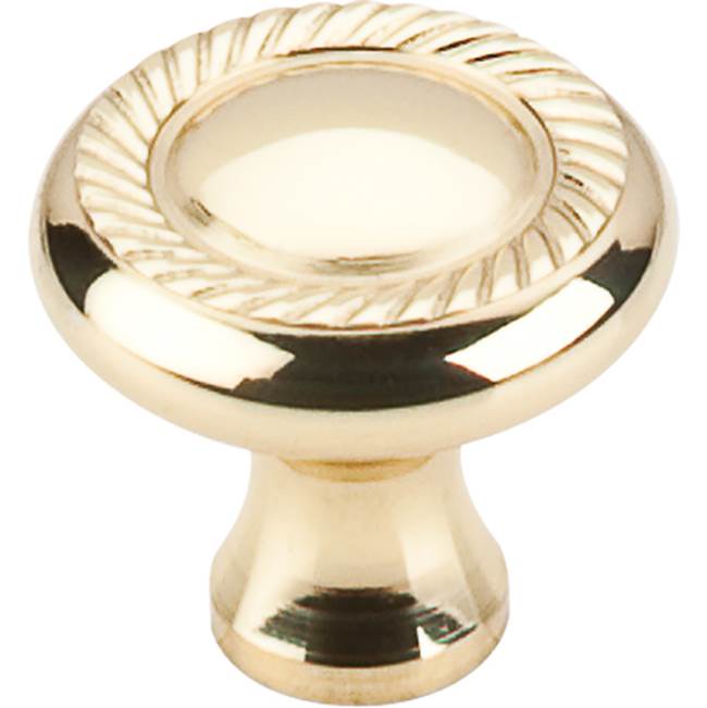 Top Knobs - Swirl Cut Knob 1 1/4 Inch Polished Brass - Polished Brass