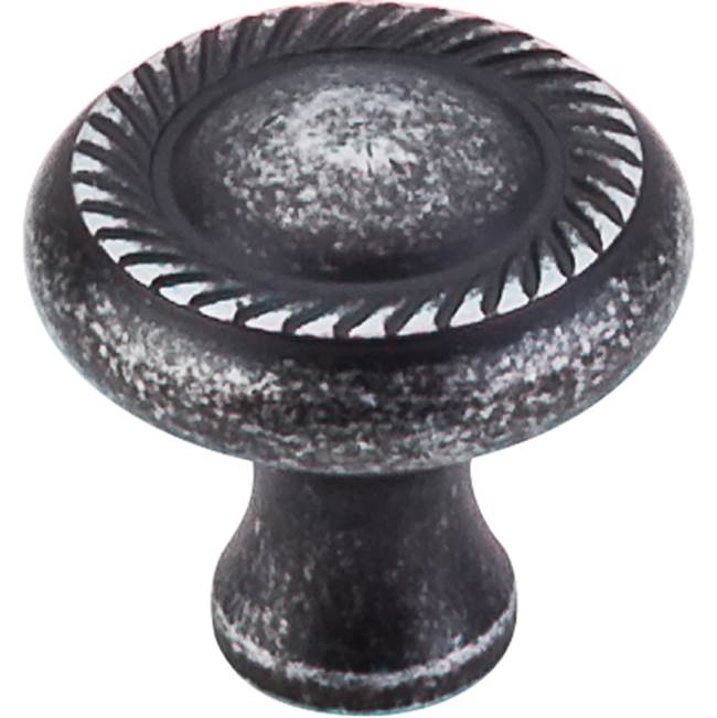 Top Knobs - Swirl Cut Knob 1 1/4 Inch Black Iron - Black Iron