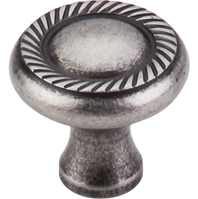 Top Knobs - Swirl Cut Knob 1 1/4 Inch Pewter Antique - Pewter Antique