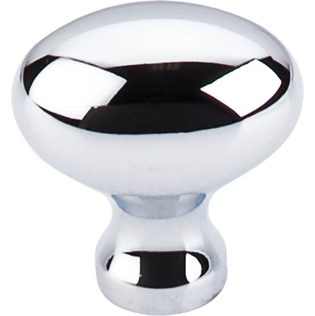 Top Knobs - Egg Knob 1 1/4 Inch Polished Chrome - Polished Chrome