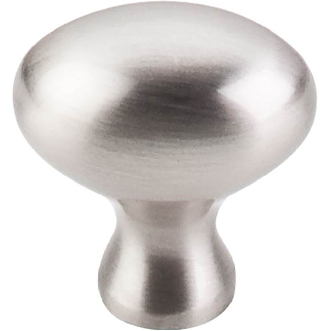 Top Knobs - Egg Knob 1 1/4 Inch Brushed Satin Nickel - Brushed Satin Nickel