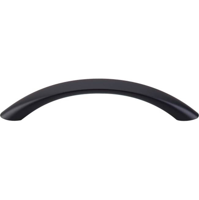 Top Knobs - Bow Pull 3 3/4 Inch (c-c) Flat Black - Flat Black