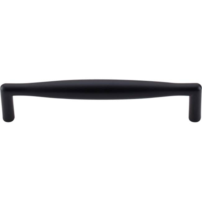 Top Knobs - Flute Pull 5 1/16 Inch (c-c) Flat Black - Flat Black