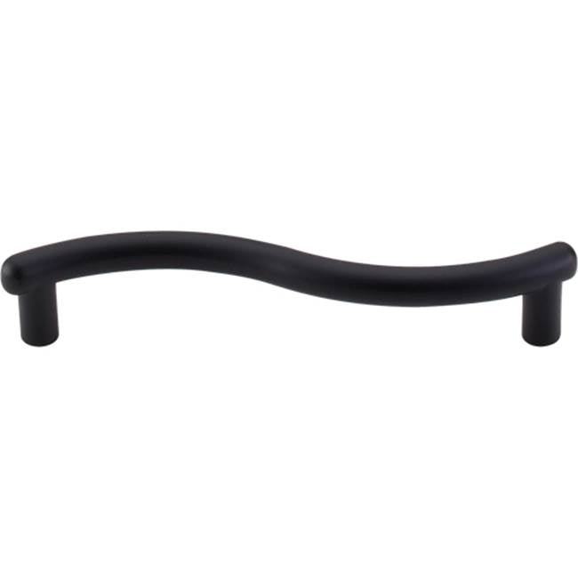 Top Knobs - Spiral Pull 3 3/4 Inch (c-c) Flat Black - Flat Black