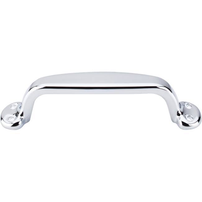 Top Knobs - Trunk Pull 3 3/4 Inch (c-c) Polished Chrome - Polished Chrome