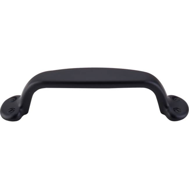 Top Knobs - Trunk Pull 3 3/4 Inch (c-c) Flat Black - Flat Black