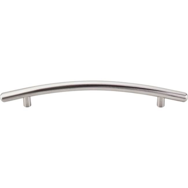 Top Knobs - Curved Bar Pull 6 5/16 Inch (c-c) Brushed Satin Nickel - Brushed Satin Nickel