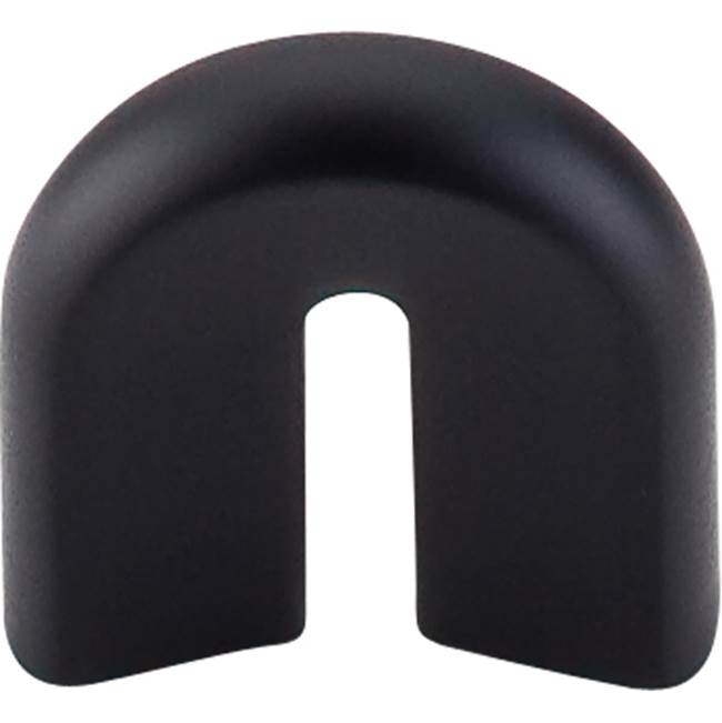 Top Knobs - U - Pull 3/4 Inch (c-c) Flat Black - Flat Black