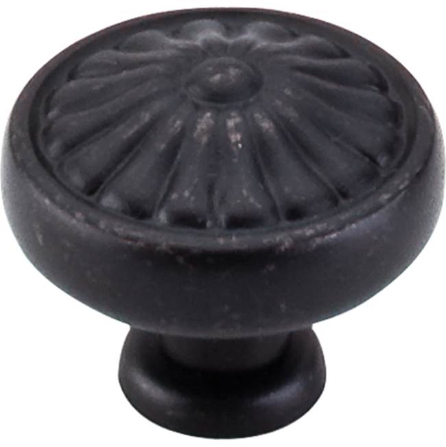 Top Knobs - Flower Knob 1 1/4 Inch Patina Black - Patina Black