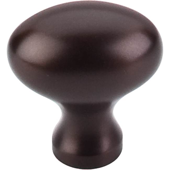 Top Knobs - Egg Knob 1 1/4 Inch Oil Rubbed Bronze - Oil Rubbed Bronze